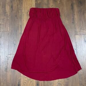 Michael Stars Strapless Red Dress